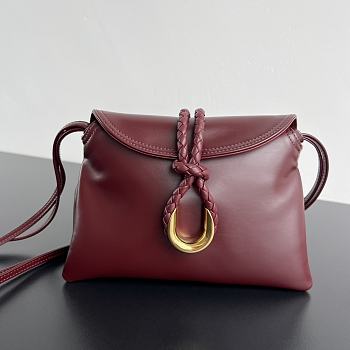 Colestore Bottega Veneta Baby Liberta Burgundy 24x15.5x5cm