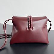 Colestore Bottega Veneta Baby Liberta Burgundy 24x15.5x5cm - 6