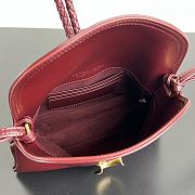 Colestore Bottega Veneta Baby Liberta Burgundy 24x15.5x5cm - 3