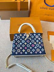 Colestore Louis Vuitton Capucines Denim Blue/Cream 27x18x9cm - 2