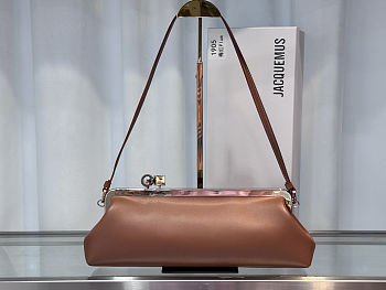 Colestore Jacquemus The Salon clutch - LA CROISIÈRE Brown 35x12x8.5cm