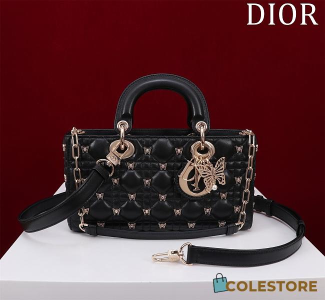 Colestore Dior Medium Lady D-Joy Butterfly Charm Bag 26x13.5x5cm - 1