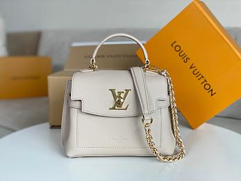 Colestore Louis Vuitton Lockme Ever Mini Bag Beige Gray 23x17x10cm