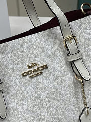Colestore Coach Mollie Tote 25 In Signature Canvas 25x19x11 - 4