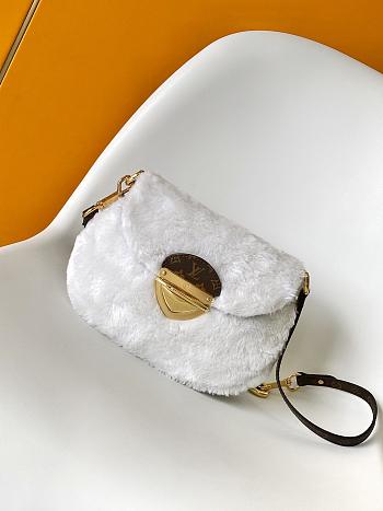 Colestore Louis Vuitton LV Ski Sunset White Shearling 18 x 3 x 27cm