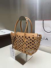 Colestore Alaia Neo Mina 20 Bag In Vienne Calfskin Beige 20x13.5x10cm - 5