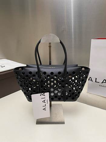 Colestore Alaia Neo Mina 20 Bag In Vienne Calfskin Black 20x13.5x10cm
