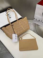 Colestore Alaia Neo Mina 32 Bag In Vienne Calfskin Beige 32x19x16cm - 5