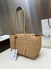 Colestore Alaia Neo Mina 32 Bag In Vienne Calfskin Beige 32x19x16cm - 4