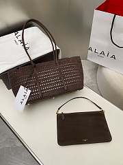 Colestore Alaia Neo Mina 32 Bag In Vienne Calfskin Brown 32x19x16cm - 4