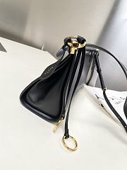 Colestore Alaia Le Click East West Medium Bag In Black Leather 30×14×9cm - 6