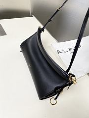 Colestore Alaia Le Click East West Medium Bag In Black Leather 30×14×9cm - 2