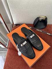 Colestore Hermes Roval Kelly Mules Black - 1