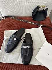 Colestore Hermes Roval Kelly Mules Black - 2