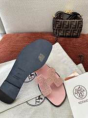 Colestore Hermès Oran Sandal Rose Crystal  - 6