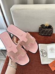 Colestore Hermès Oran Sandal Rose Crystal  - 4