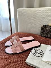 Colestore Hermès Oran Sandal Rose Crystal  - 5