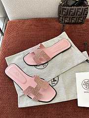 Colestore Hermès Oran Sandal Rose Crystal  - 2