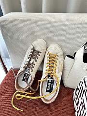 Colestore Golden Goose True-Star in White Nappa Leather With Gold Star and Beige Suede - 4