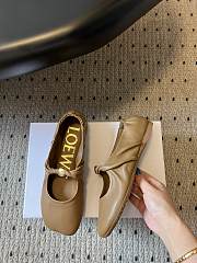 Colestore Loewe Pebble Soft Ballerina in Nappa Lambskin Oak - 3
