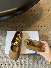Colestore Loewe Pebble Soft Ballerina in Nappa Lambskin Oak - 2