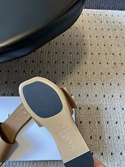 Colestore Loewe Pebble Slide in Soft Calfskin Oak - 6