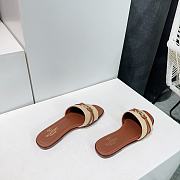 Colestore Valentino Garavani Rope Detail Raffia Slide Sandals Brown - 6