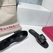 Colestore Valentino Garavani Rope Detail Raffia Slide Sandals Black - 5