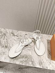 Colestore Louis Vuitton Sunkiss Flat Sandal Blanc  - 5