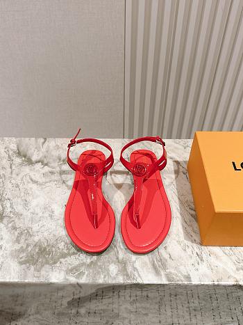 Colestore Louis Vuitton Sunkiss Flat Sandal Rouge