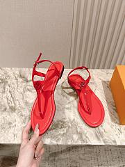 Colestore Louis Vuitton Sunkiss Flat Sandal Rouge - 5