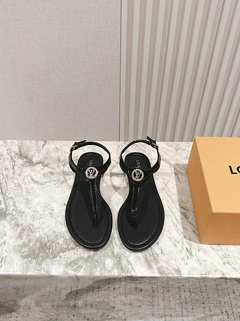 Colestore Louis Vuitton Sunkiss Flat Sandal Noir