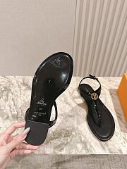 Colestore Louis Vuitton Sunkiss Flat Sandal Noir - 6