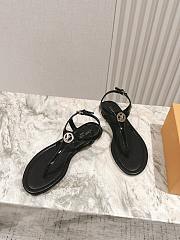 Colestore Louis Vuitton Sunkiss Flat Sandal Noir - 5