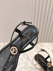 Colestore Louis Vuitton Sunkiss Flat Sandal Noir - 4