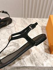Colestore Louis Vuitton Sunkiss Flat Sandal Noir - 3