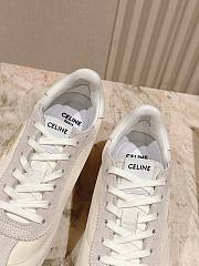 Colestore Celine Racer - Low Top Sneaker With Triomphe In Nylon, Suede Calfskin And Calfskin Vanilla - 6