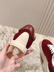 Colestore Celine Racer - Low Top Sneaker With Triomphe In Nylon, Suede Calfskin And Calfskin Burgundy - 6