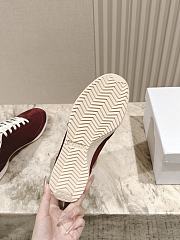 Colestore Celine Racer - Low Top Sneaker With Triomphe In Nylon, Suede Calfskin And Calfskin Burgundy - 2