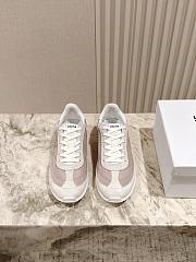 Colestore Celine Racer - Low Top Sneaker With Triomphe In Nylon, Suede Calfskin And Calfskin Shrimp pink - 1