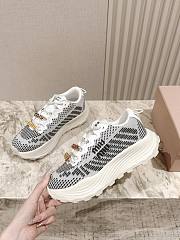 Colestore Miu Miu Technical Fabric Sneakers Gray - 5