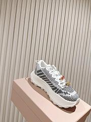 Colestore Miu Miu Technical Fabric Sneakers Gray - 4