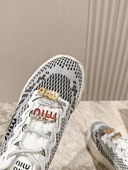Colestore Miu Miu Technical Fabric Sneakers Gray - 3