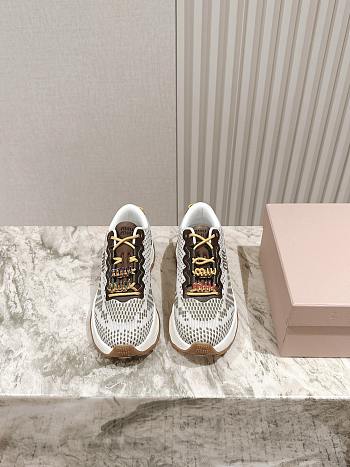 Colestore Miu Miu Technical Fabric Sneakers Brown