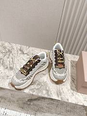 Colestore Miu Miu Technical Fabric Sneakers Brown - 4