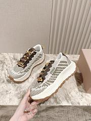 Colestore Miu Miu Technical Fabric Sneakers Brown - 3