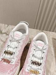 Colestore Miu Miu Technical Fabric Sneakers Pink - 3