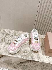 Colestore Miu Miu Technical Fabric Sneakers Pink - 4