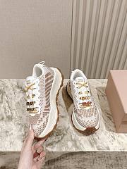 Colestore Miu Miu Technical Fabric Sneakers Light Brown - 5