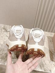 Colestore Miu Miu Technical Fabric Sneakers Light Brown - 2